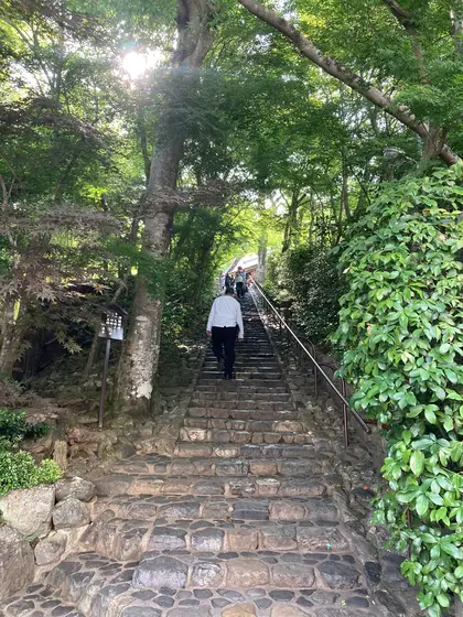 まだ階段を登るよ〜