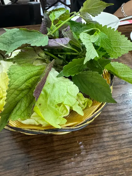 香味野菜はたっぷりトッピング
