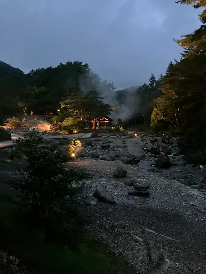 夜のライトアップ