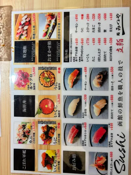 メニューです