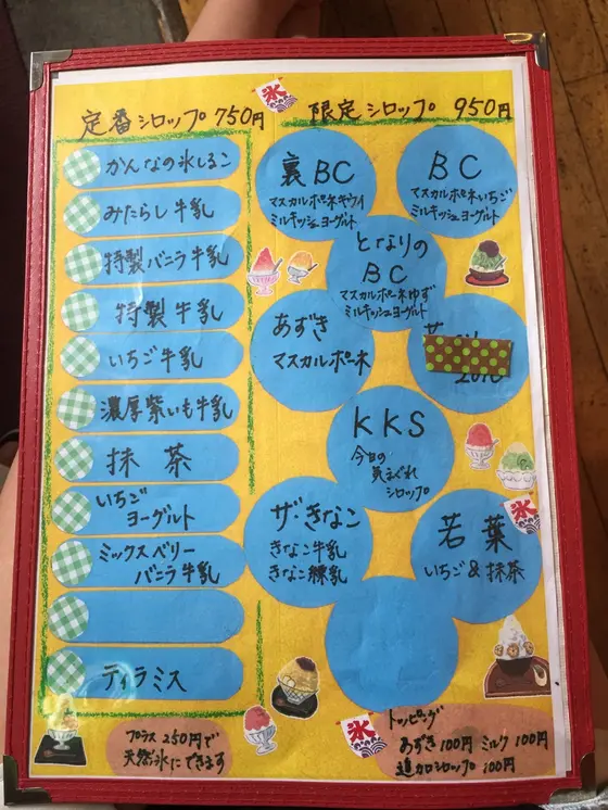 メニュー