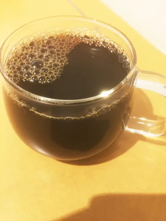 あえてグラスカップで