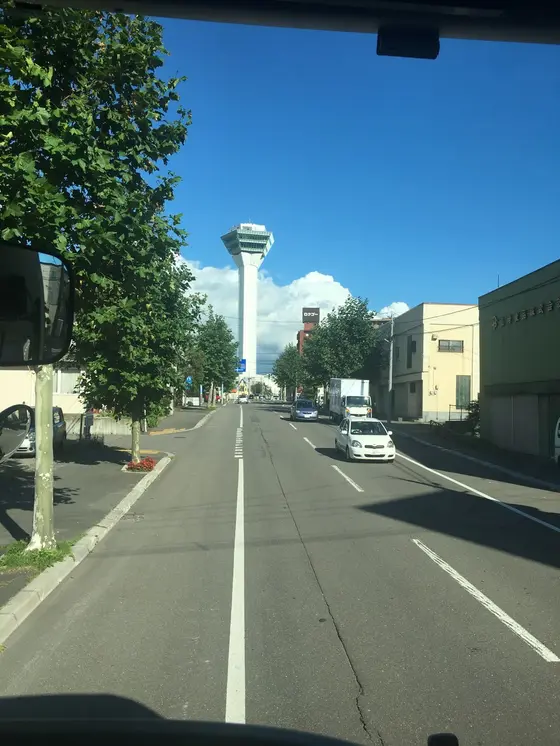 見えてきた五稜郭！
