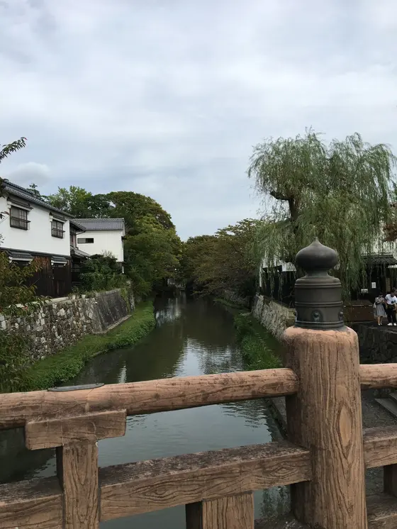 橋から見た水路