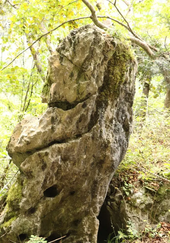弁慶の腕ぬき岩