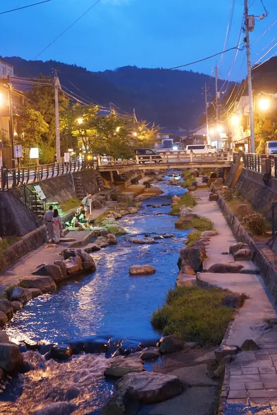 玉造温泉の夜