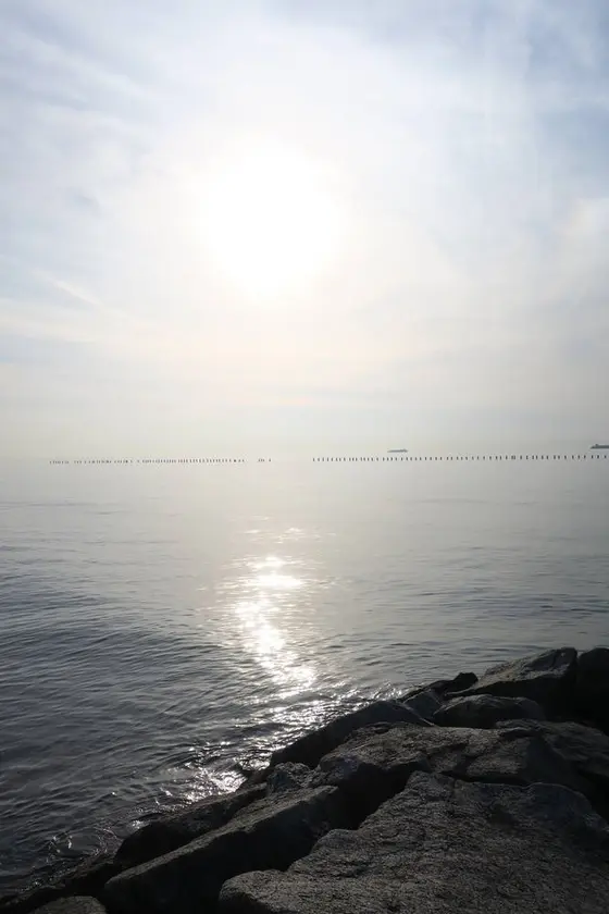 のどかな伊勢湾の景色