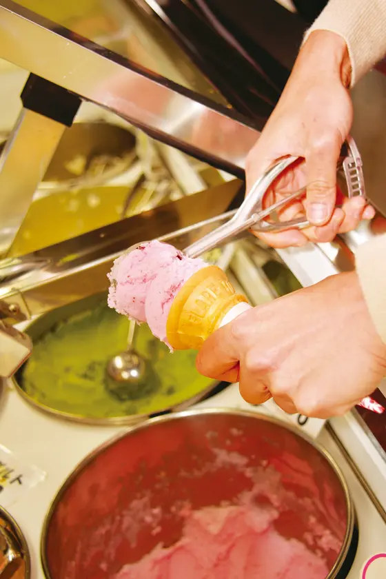 変わらず愛される2段アイス