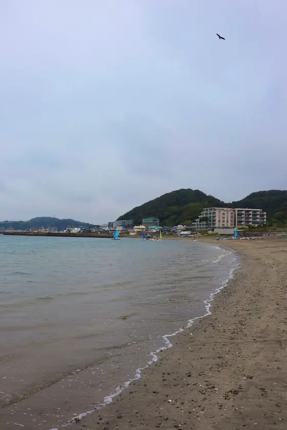 静かな海。