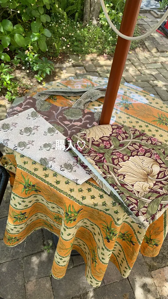 ウィリアムモリスのティーコージー　インド綿のトートバッグ