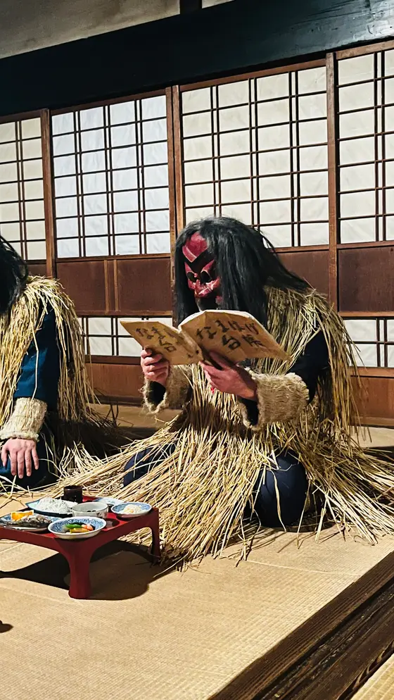 なまはげ台帳を見ながら主人と問答します。