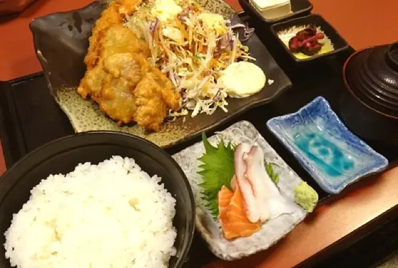 大満足の定食