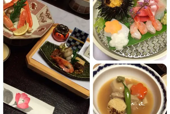 夕食には旬の味覚がたっぷり