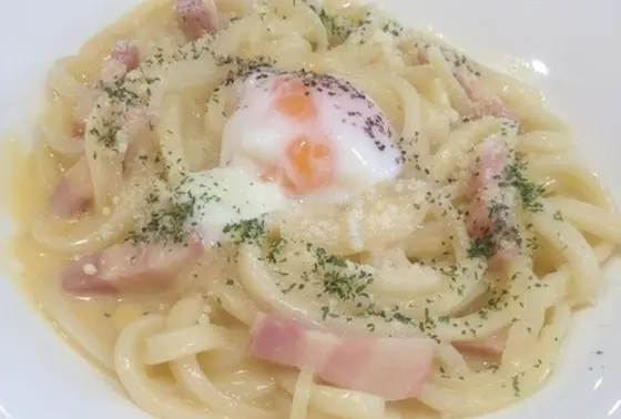 カルボナーラうどん