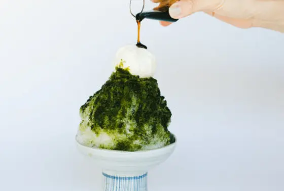 🍧「お濃茶×マスカルポーネアイスのかき氷」