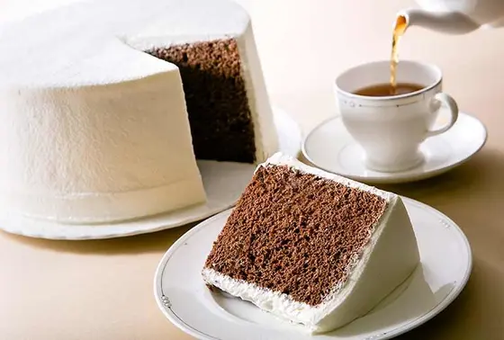 シフォンケーキが有名