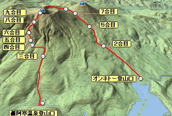 この近辺から行ける登山コース