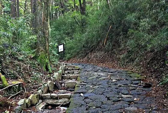 白水坂の石畳