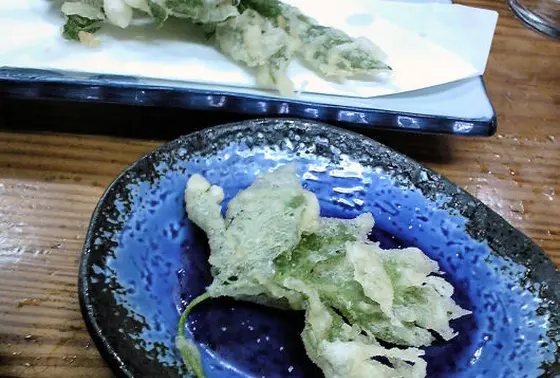 明日葉の天ぷらもオススメ