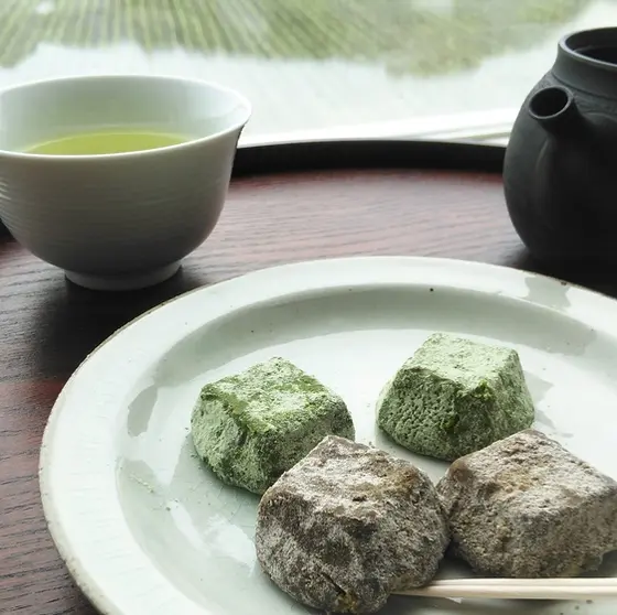 新茶とさくほろ米粉クッキーのセット