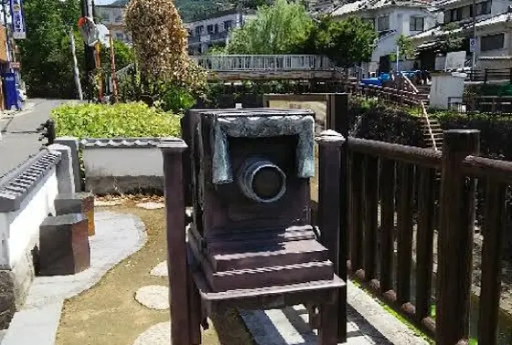 龍馬になり切って「ハイ、チーズ！」