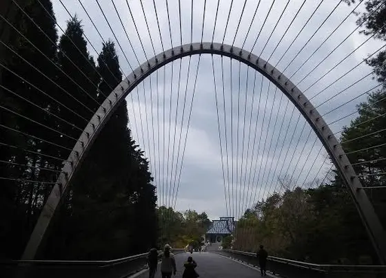 今度はつり橋！