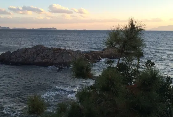 瀬戸内海の雄大な景色