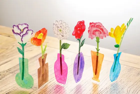 花瓶みたいな飾れるメッセージカード