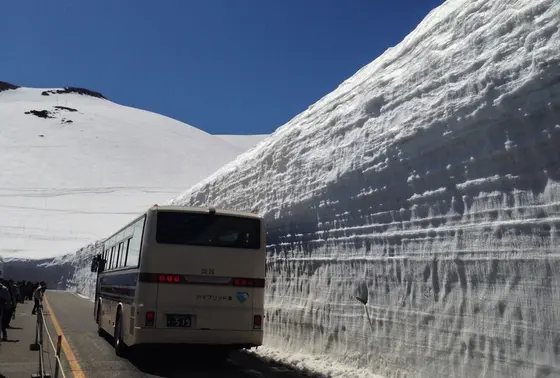 季節限定、雪の大谷