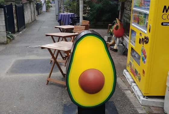 ランチは1800円でアボカドドリンクと駄菓子食べ放題！