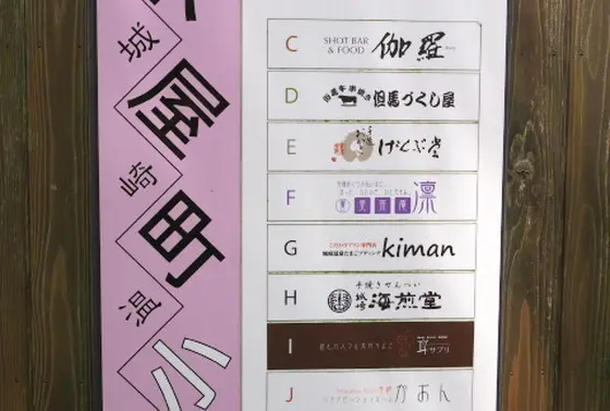 木屋町の店舗