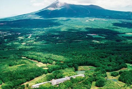 ホテルと駒ヶ岳