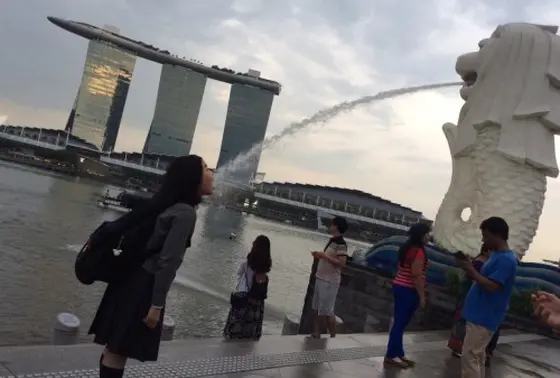 水飲み写真