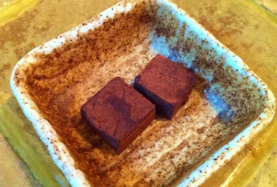サービスの生チョコ〜
