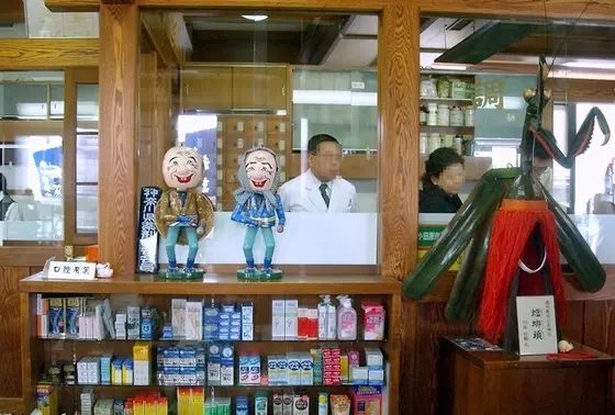 昔ながらの調剤室