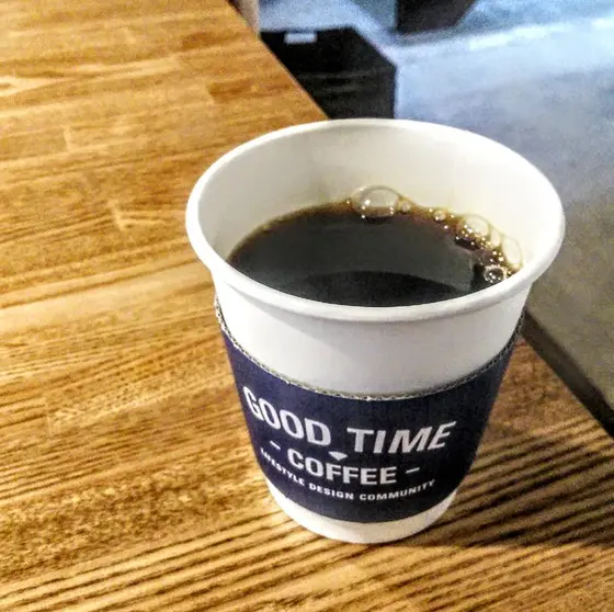 ハンドドリップしたコーヒー