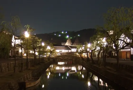 美観地区の夜景