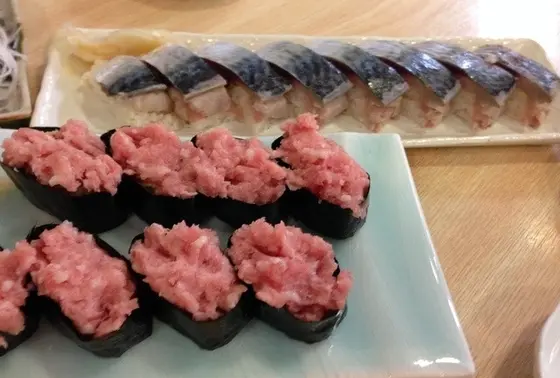 お寿司も人気です。