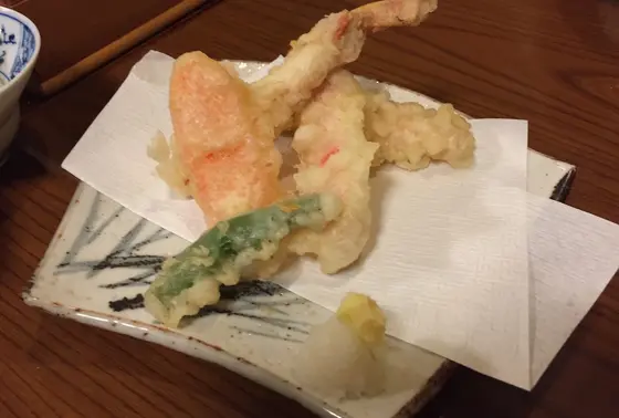 カニの天ぷら