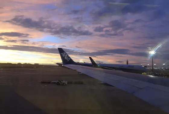 夕暮れ