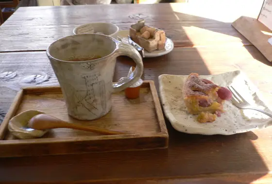 コーヒーとケーキです