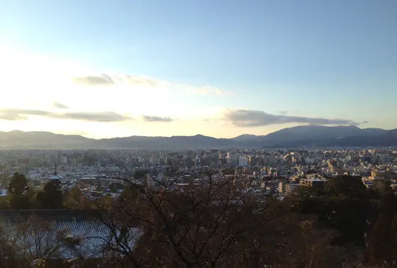 墓地内からの眺望