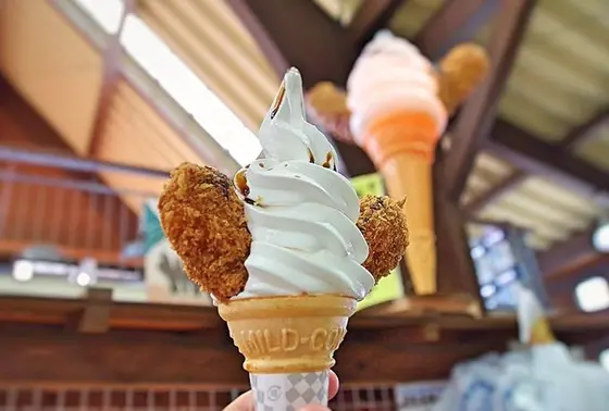 カキフライソフトクリーム