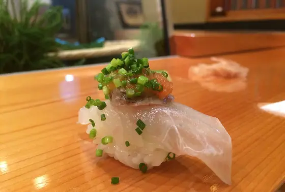 ヒラメ肝のせ