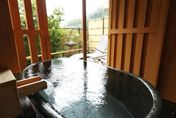 部屋についている露天風呂