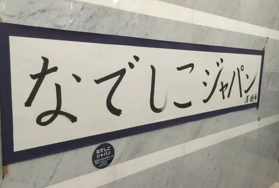 澤穂希「なでしこ」書