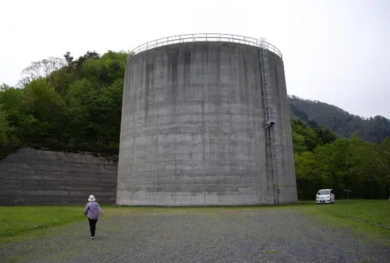 サージタンクに登っても絶景が広がる