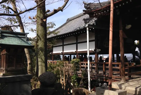 妙見堂の舞台