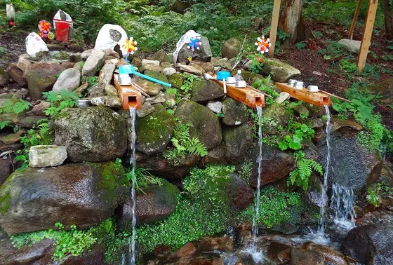 恐山の天然水