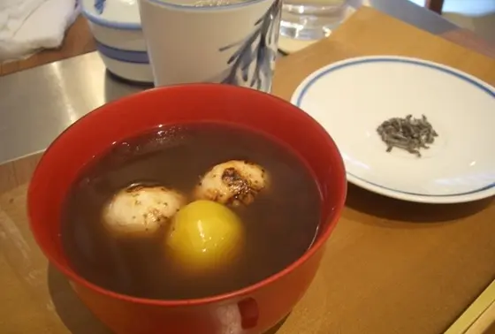 ぜんざいでほっこり。